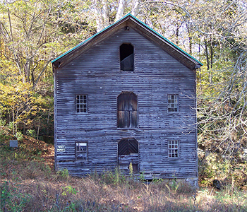 Before Restoration of Historic Beck's Mill Gristmill in Salem Indiana